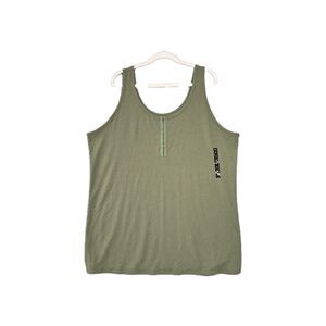 NWT Torrid Women's Super Soft Rib Hook And Eye Tank Olive 5X 28